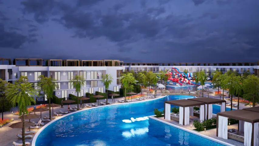 202 second Floor building 8 side pool + 66 m2 private roof.